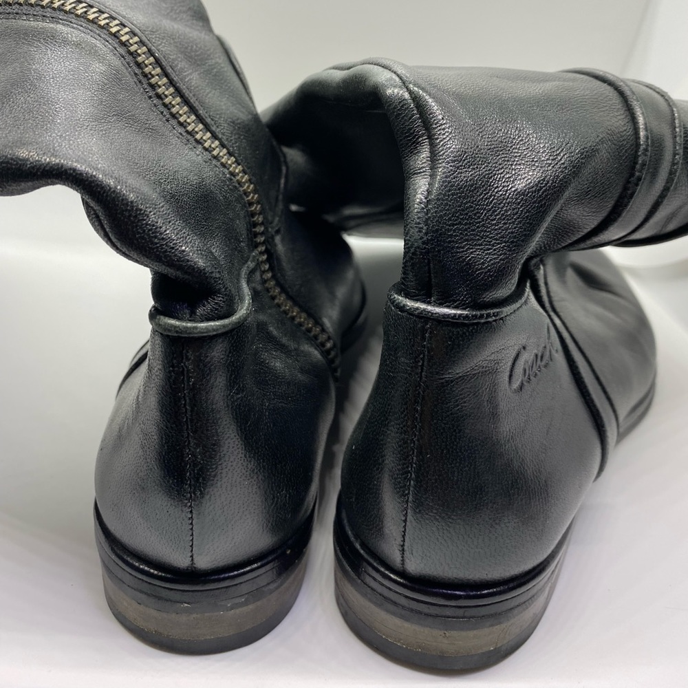 Women’s Coach Taylor black leather boots 6B